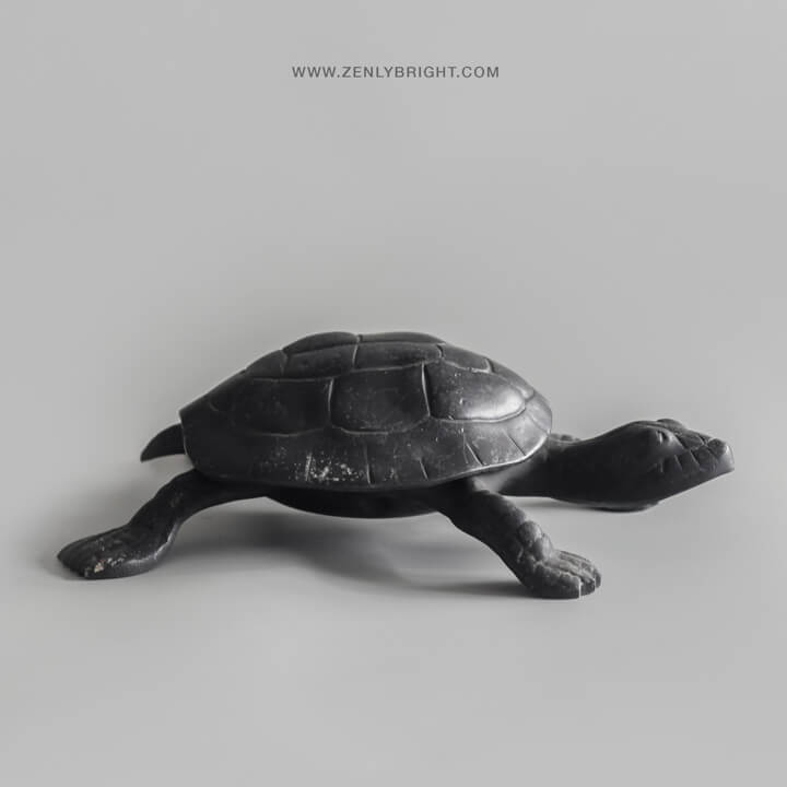 black-aluminium-ashtray-turtles-shaped-bali-indonesia