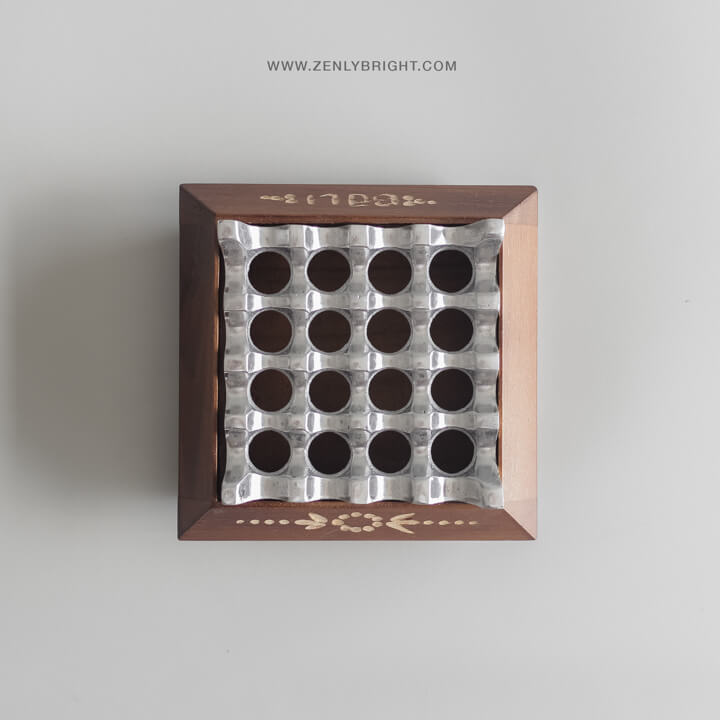 premium-quality-carved-ashtray-brown-teak-wood-16-holes-square-shaped